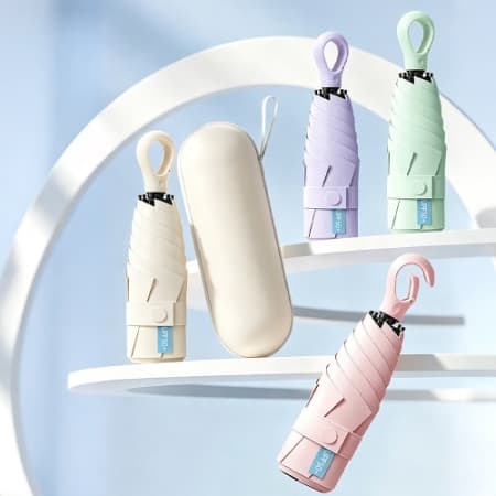 미니 5단 UV 차단 판촉용 양우산 파스텔 색상