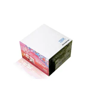 큐브형 측면 컬러 전사 점착메모지