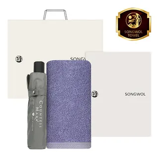 송월 40수 타올 160g + 카운테스마라 우산 3단 뉴폰지 2조 콤보세트