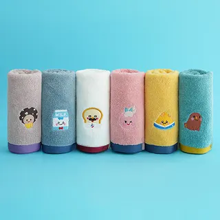 브레드이발소 자수고리핸드 어린이집수건 60g