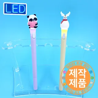 pvc캐릭터 파스텔 LED볼펜 // 주문제작