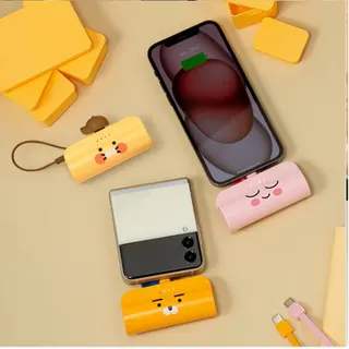 카카오프렌즈 도킹형 보조배터리 5000mAh+에코백