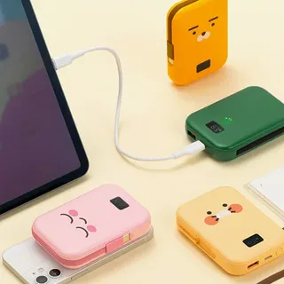 카카오프렌즈 맥세이프 1만 보조배터리+에코백