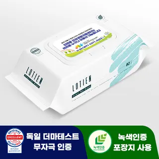 오리진 로티엔 민트 엠보싱 더마테스트 45g 물티슈 (80매)