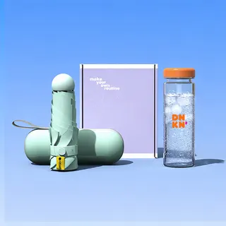 루티네 웰컴키트 선물세트 머쉬룸 5단 양우산+에코젠 마이보틀 500ml