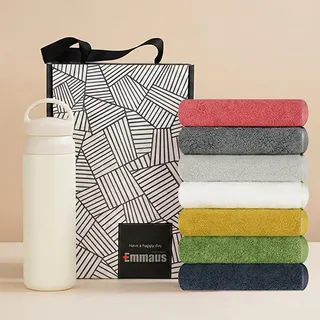 송월타올 무지 호텔타올 170g +캐리루프 텀블러 500ml set