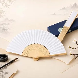 양반부채 서화실습용 실습용 무지부채 중