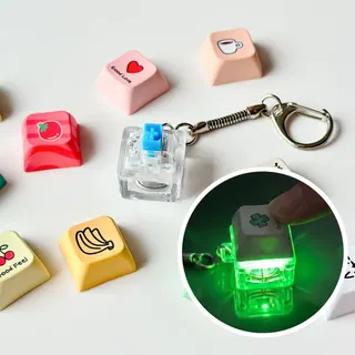 LED 키캡 키링 굿즈 5면인쇄 주문제작