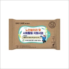 물티슈 — 데이케어 생분해 제로물티슈10매 FSC인증원단, 녹색인증