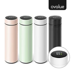텀블러 — 오밸류 블랑 LED 온도 텀블러 500ml