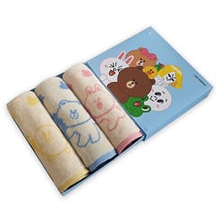 선물세트 — 라인프렌즈 포레스트 선염 캐릭터 세면타올 3p