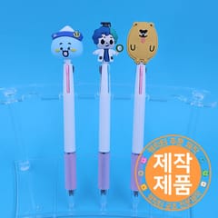 볼펜 — pvc캐릭터 파스텔 3색볼펜 // 주문제작