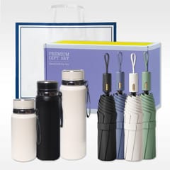 우산 — 3단 자동 양우산 + 프리미엄 온도표시 텀블러 600ml /800ml /1000ml 선물세트